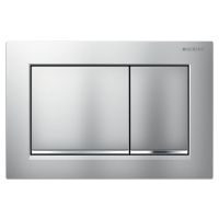 Geberit Omega30 - Ovládací tlačítko splachování, easy to clean, matný chrom/lesklý chrom 115.080