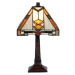 Clayre&Eef Vzorovaná stolní lampa v Tiffany stylu Eliazar