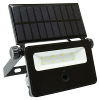 NOCTIS SOLARIS MINI FLOODLIGHT 2W Studená bílá 110DEG IP65 175X145X30MM Černá