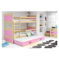 Dětská patrová postel s výsuvnou postelí RICO 200x90 cm