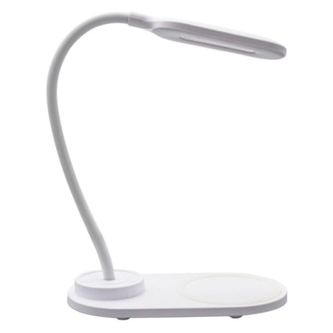 LED stolní lampa AQ LQI55, s nabíječkou, bílá Denver