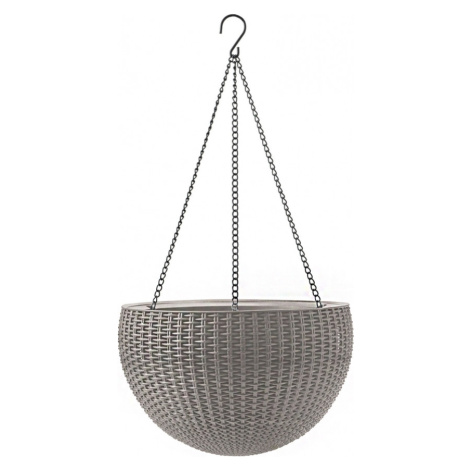 Závěsný květináč KETER Hanging Sphere - Sand Grey