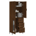 vidaXL Skříň highboard hnědý dub 69,5 x 34 x 180 cm kompozitní dřevo