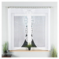 Dekorační oblouková krátká záclona na žabky ELWIRA 160 bílá 160x160 cm MyBestHome