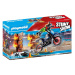 Playmobil 70553 stuntshow motocykl a hořící stěna