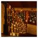 VOLTRONIC® 59749 Vánoční LED osvětlení 60 m - teple bílá 600 LED + ovladač - zelený kabel