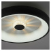 LEUCHTEN DIREKT is JUST LIGHT LED stropní svítidlo černá 50x50 kruhové křišťálový efekt stmívate