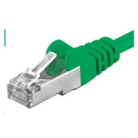 PREMIUMCORD Patch kabel CAT6a S-FTP, RJ45-RJ45, AWG 26/7 3m zelená