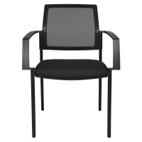 Topstar Síťovaná stohovací židle, 4 nohy, bal.j. 2 ks, černý sedák, černý podstavec