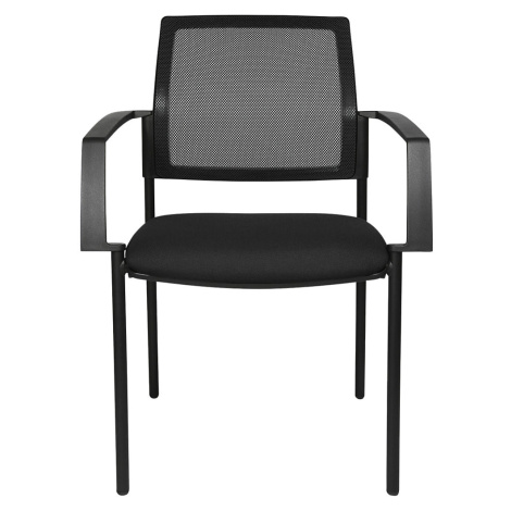 Topstar Síťovaná stohovací židle, 4 nohy, bal.j. 2 ks, černý sedák, černý podstavec