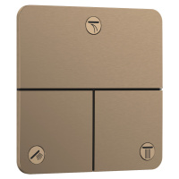 Ventil Hansgrohe ShowerSelect Comfort Q bez podomítkového tělesa kartáčovaný bronz 15587140