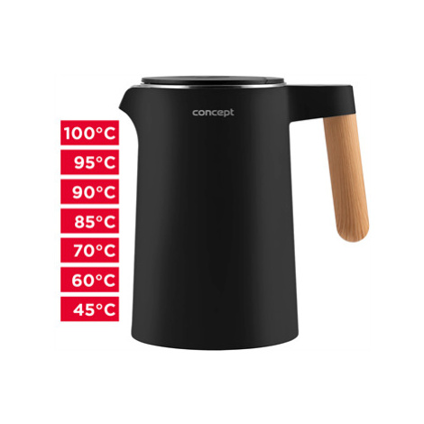 Concept Rychlovarná konvice s regulací teploty 1,5 l Salt  a  Pepper RK3301