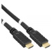 PREMIUMCORD Kabel HDMI High Speed with Ether.4K@60Hz, se zesilovačem, 15m, 3x stínění, M/M, zlac