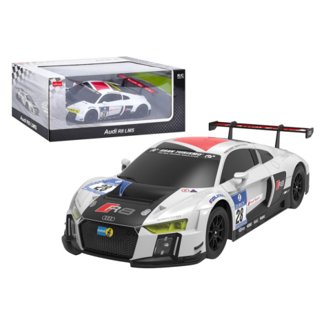 mamido Sportovní autíčko AUDI R8 LMS na dálkové ovládání RC 1:24 bílá černá
