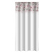 Bílý dekorativní závěs s potiskem růžových pivoněk Šířka: 160 cm | Délka: 270 cm