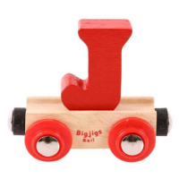 Bigjigs Rail Vagónik dřevěné vláčkodráhy - Písmeno J