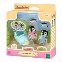 Sylvanian families 5695 baby tučňáci dvojčata s autíčkem