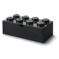 LEGO stolní box 8 se zásuvkou - černá