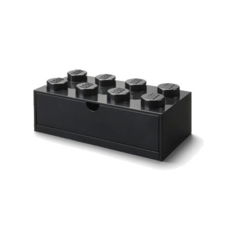 LEGO stolní box 8 se zásuvkou - černá