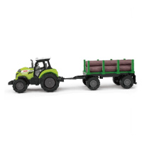 RAPPA Traktor se zvukem a světlem s vlečkou na dřevo
