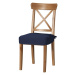 Dekoria Sedák na židli IKEA Ingolf, tmavě modrá, židle Inglof, Quadro, 136-04