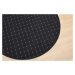 Condor Carpets Kusový koberec Udinese antracit kruh - 200x200 (průměr) kruh cm