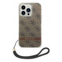 Guess pouzdro Šňůra pro iPhone 14 Pro Max hnědá