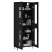 vidaXL Skříň highboard černá 69,5 x 34 x 180 cm kompozitní dřevo