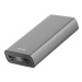 Swissten Aluminum Power Bank 20000 mAh 20W Power Delivery šedá