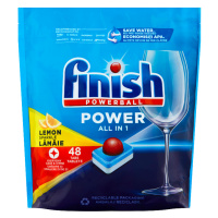 Finish Powerball Power All in 1 Lemon Sparkle tablety do myčky nádobí 48 ks 768g