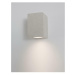 NOVA LUCE venkovní nástěnné svítidlo FUENTO bílý pískovec skleněný difuzor GU10 1x7W IP65 100-24