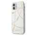 Guess GUHCP12SPCUCHWH hard silikonové pouzdro iPhone 12 Mini 5.4" white Gold Chain Collection