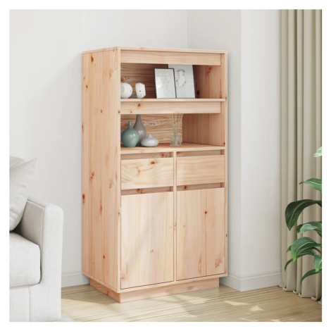 vidaXL Skříň highboard 60 x 40 x 116,5 cm masivní borové dřevo