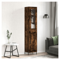 vidaXL Skříň highboard kouřový dub 34,5 x 34 x 180 cm kompozitní dřevo