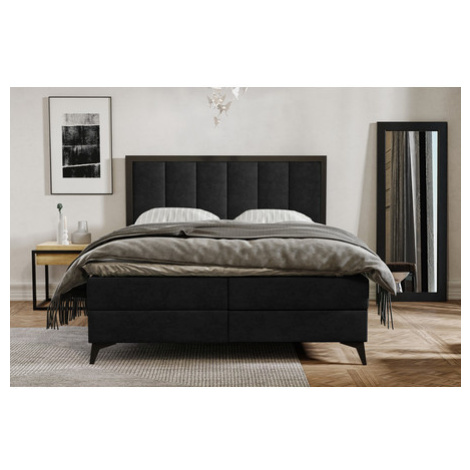 Čalouněná postel LOFT rozměr 180x200 cm - černá