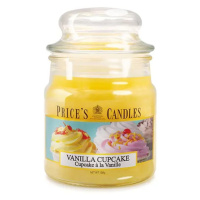 PRICE´S MINI svíčka ve skle Vanilkový cupcake - hoření 30h