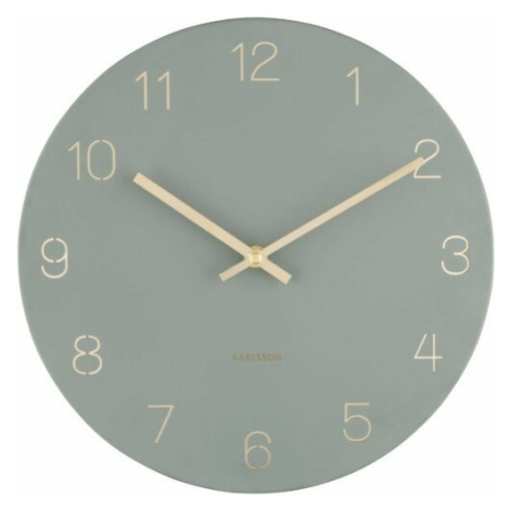 Karlsson 5788GR designové nástěnné hodiny, pr. 30 cm