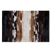 Černo-béžový kožený koberec 160x230 cm DALYAN, 74964