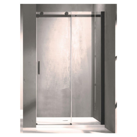 HOPA Sprchové dveře BELVER BLACK BARVA rámu Černá, Rozměr A 140 cm, Směr zavírání Univerzální Le