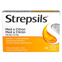 STREPSILS Med a citron 0,6 mg 24 pastilek