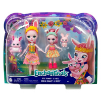 Enchantimals panenka s mladší sestrou bree bunny, mattel hcf84