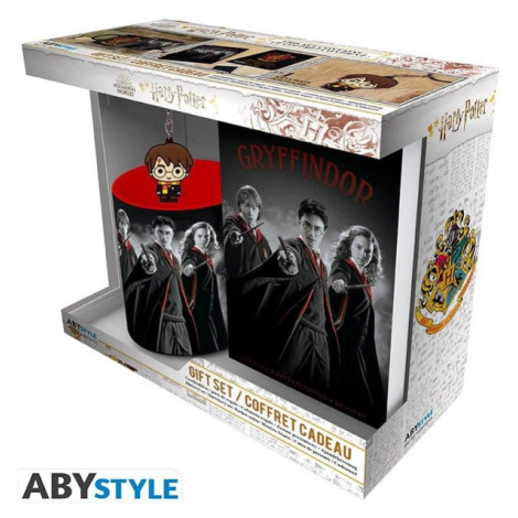 ABYstyle Dárková sada Harry Potter Harry Ron a Hermiona 320 ml Černá Abysse