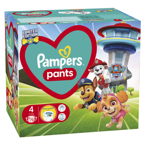 PAMPERS Baby dry edice Paw Patrol vel. 4 plenkové kalhotky 9-15 kg 72 ks