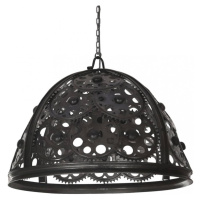 Závěsná lampa černá Dekorhome 45 cm