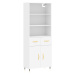 vidaXL Skříň highboard bílá 69,5 x 34 x 180 cm kompozitní dřevo