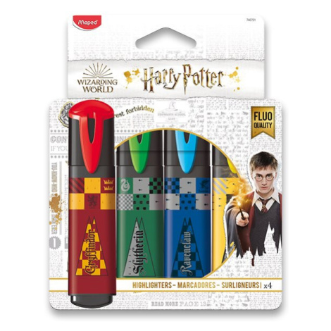 Zvýrazňovač MAPED Harry Potter - sada 4 barev