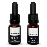 Herbonia Výhodný balíček pro pár, Varianta: 20% CBD Konopný olej 10 ml + 30% CBD Konopný olej 10