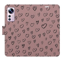 iSaprio Flip pouzdro Heart Dark 02 pro Xiaomi 12 / 12X