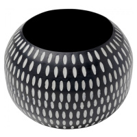 KARE Design Černá kovová váza Brodo 12cm