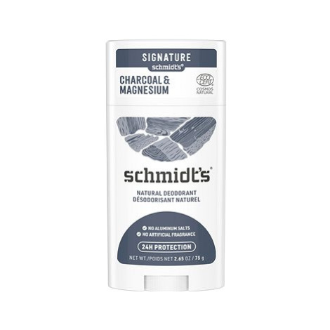SCHMIDT'S Signature Aktivní uhlí + horčík Tuhý deodorant 58 ml